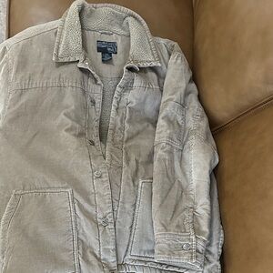 Bullhead Tan Sherpa-Lined Utility Jacket